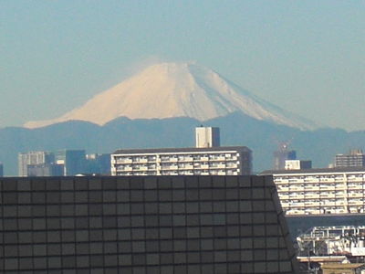 view of Mt. Fuji on Dec. 19, 2009