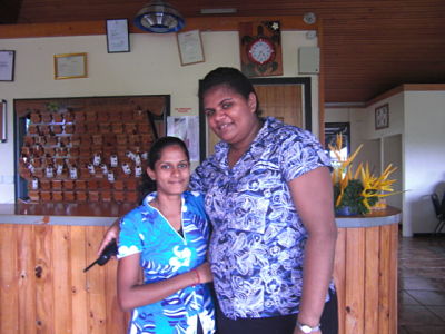 Friendly staff @ Wailoaloa Beach Resort Fiji