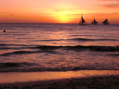 Boracay sunset from White Beach