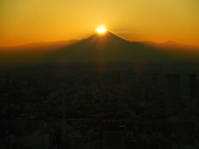 Diamond Fuji from the Roppongi Hills Mori Tower 52nd floor observatory