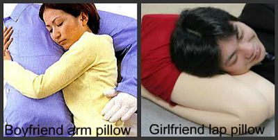 His and hers special Japanese pillows
