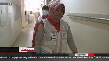 Indonesian nurse working in tsunami-hit town