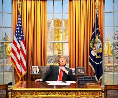 President Trump in the Oval Office