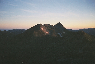 Mt. Yari-ga-take at sunrise